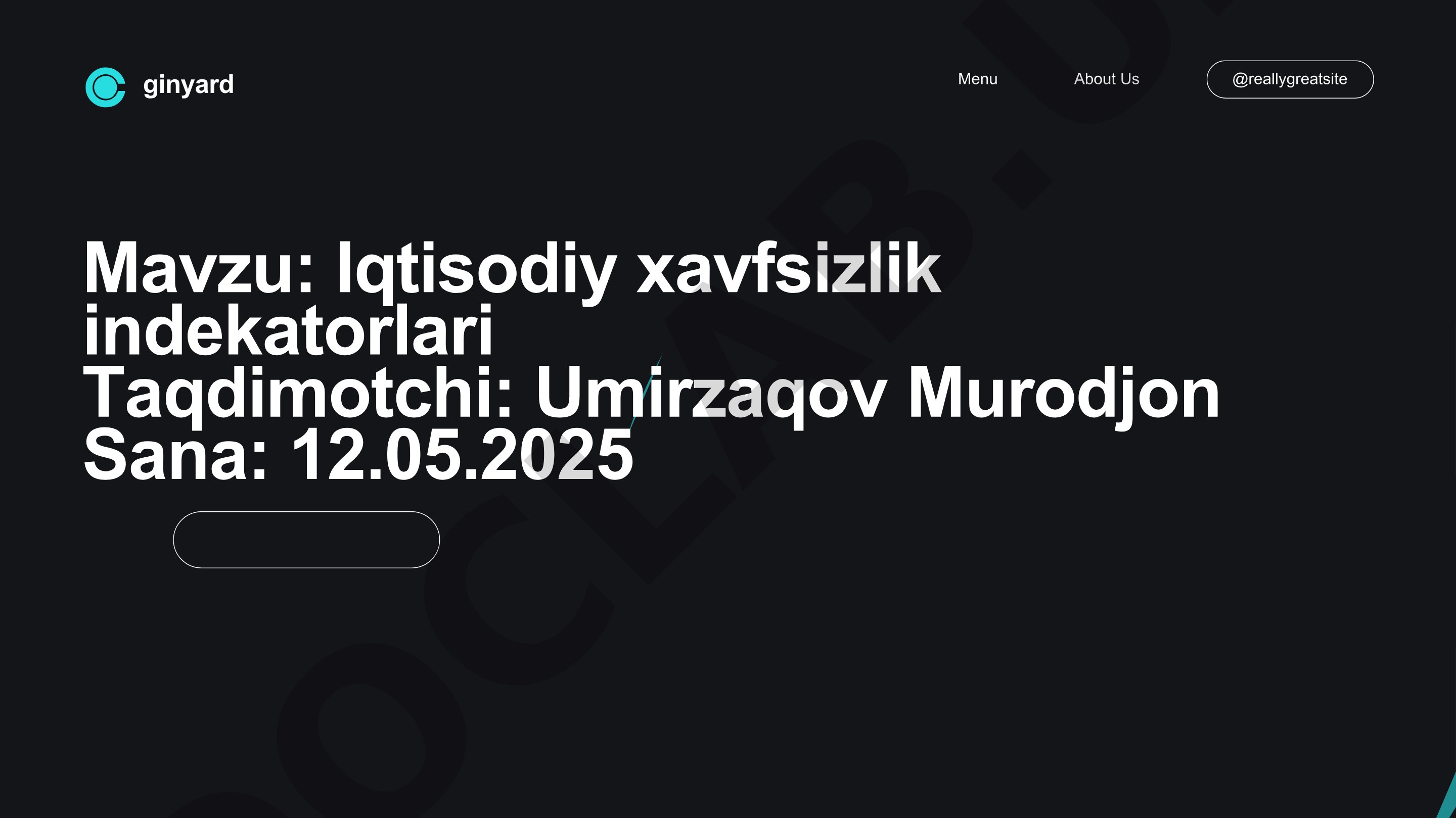 Iqtisodiy xavfsizlik indekatorlari