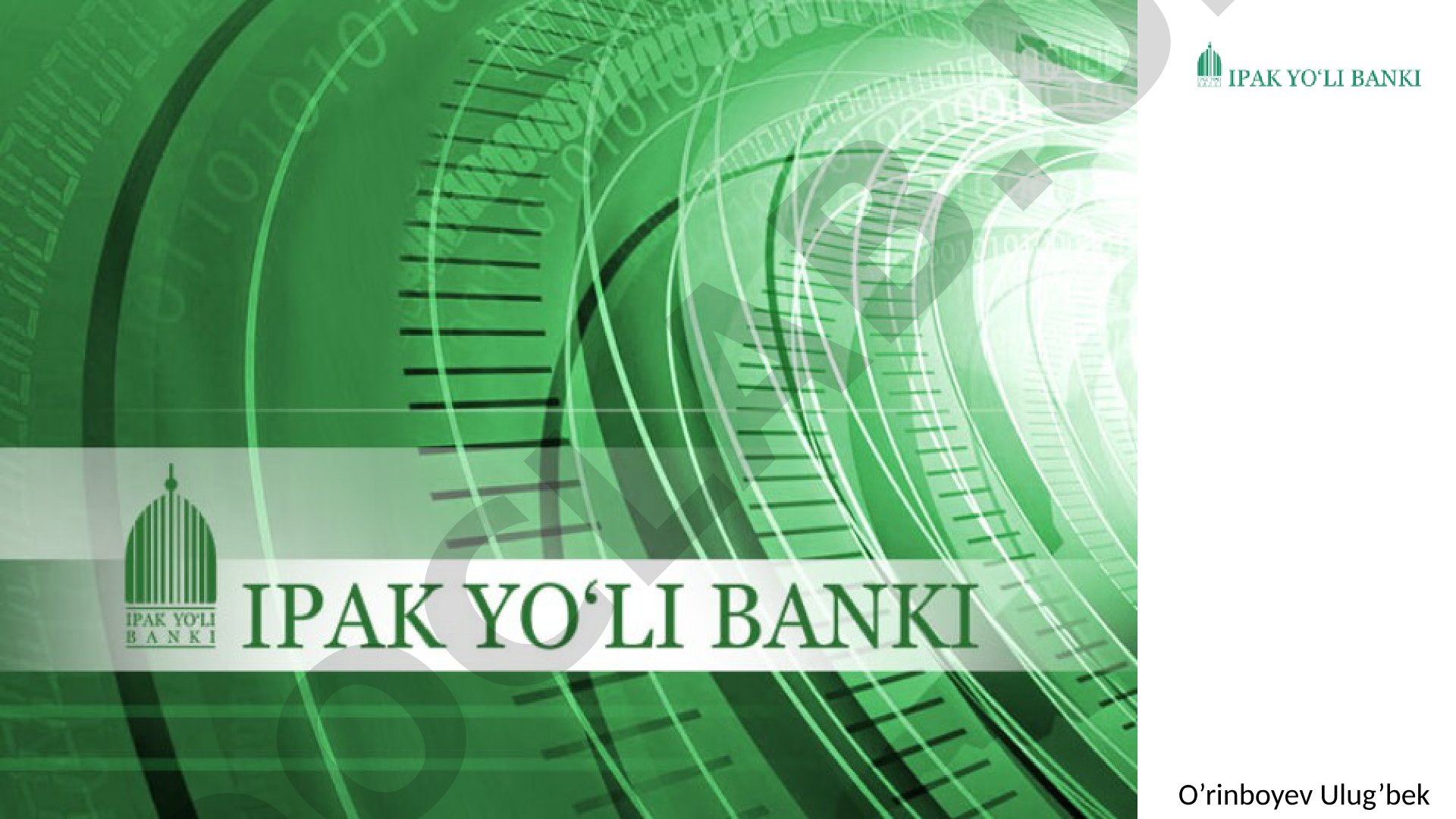 Bankning aktsiyadorlari, investitsiyalari va filiallari haqida umumiy ma'lumot