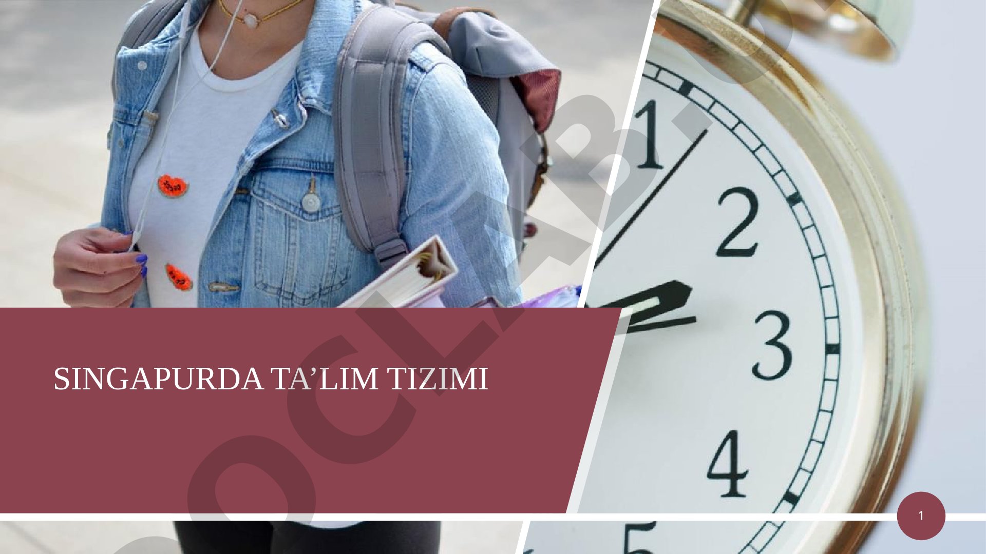 SINGAPURDA TA’LIM TIZIMI