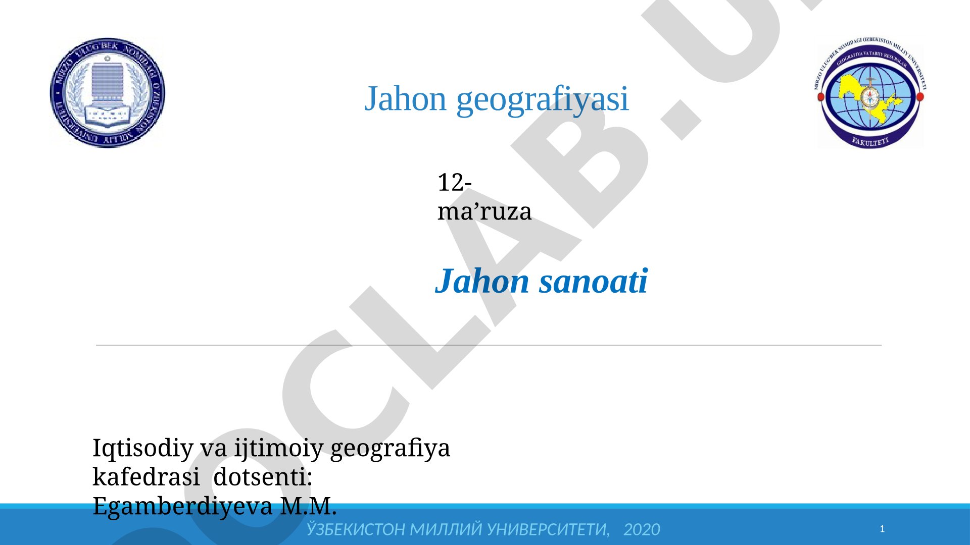 Jahon sanoati