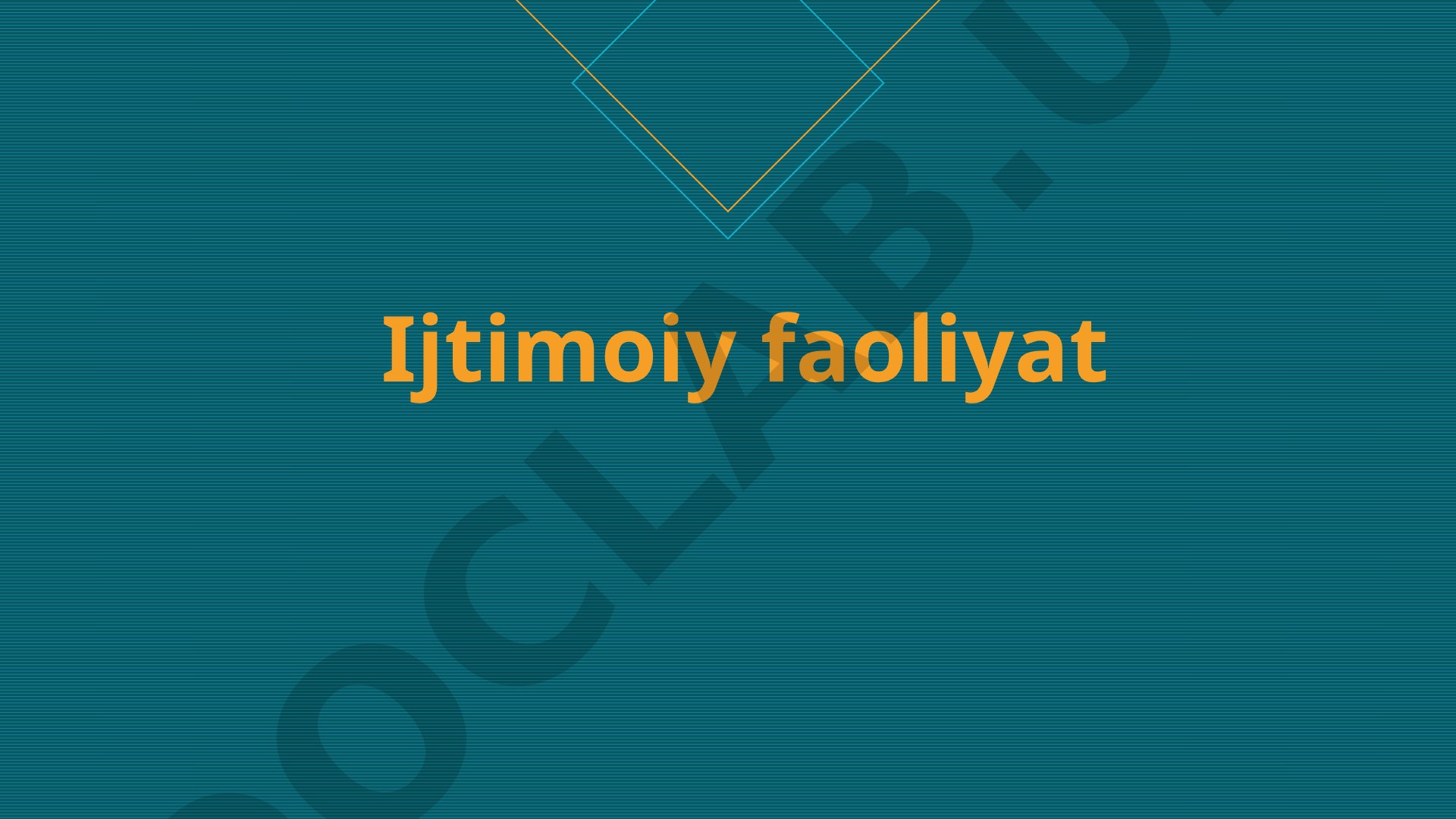 Ijtimoiy ish xodimi kasbi, etika tamoyillari va xalqaro hujjatlar haqida ma'lumot