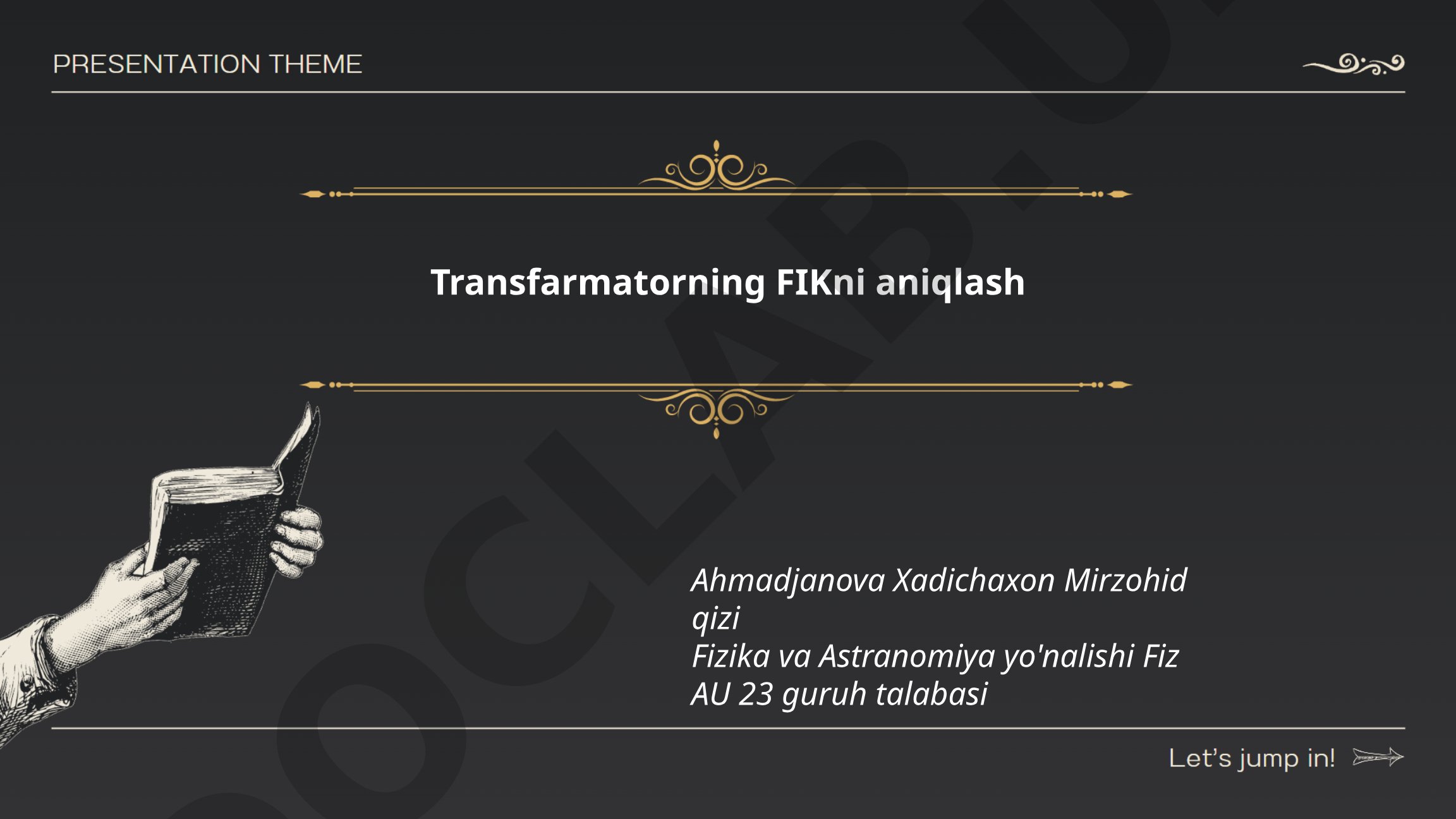 Ma'lumotlar transformatsiyasi, tozalash usullari va ETL jarayoni haqida