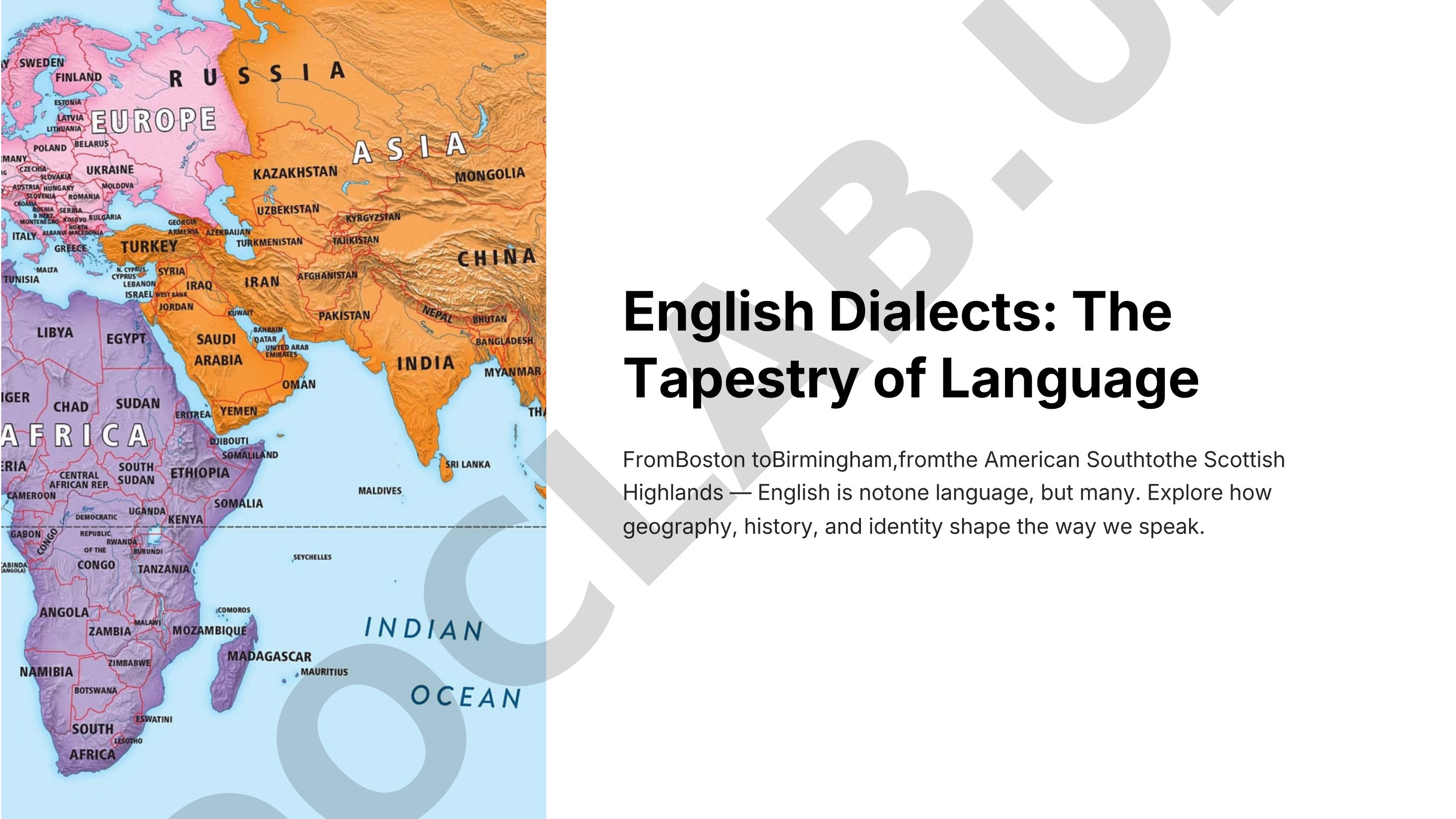 English Dialects: The Tapestry of Language