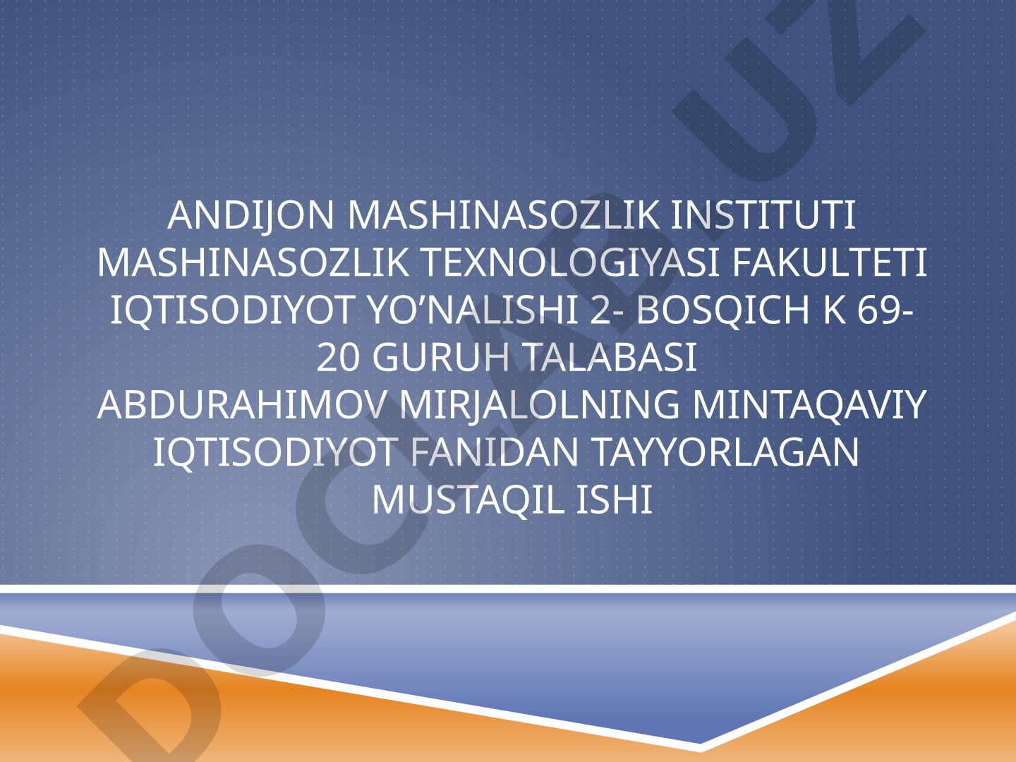 Jizzax viloyatining tarixi, qishloq xo'jaligi tahlili va rivojlantirish istiqbollari