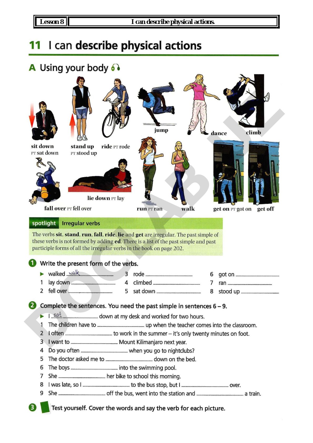 Describing Physical Actions