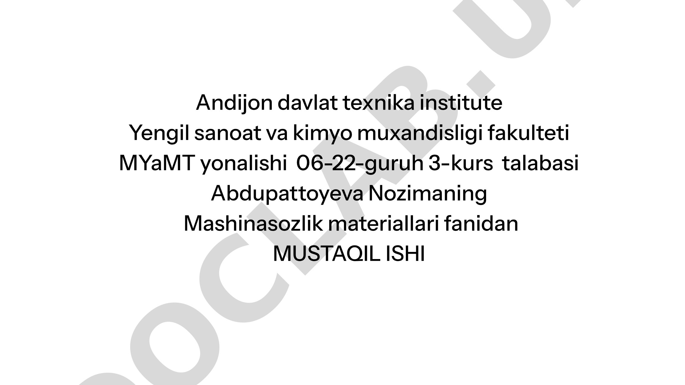 Mashinasozlik Materiallari: Maqsad, Vazifa va Ahamiyati