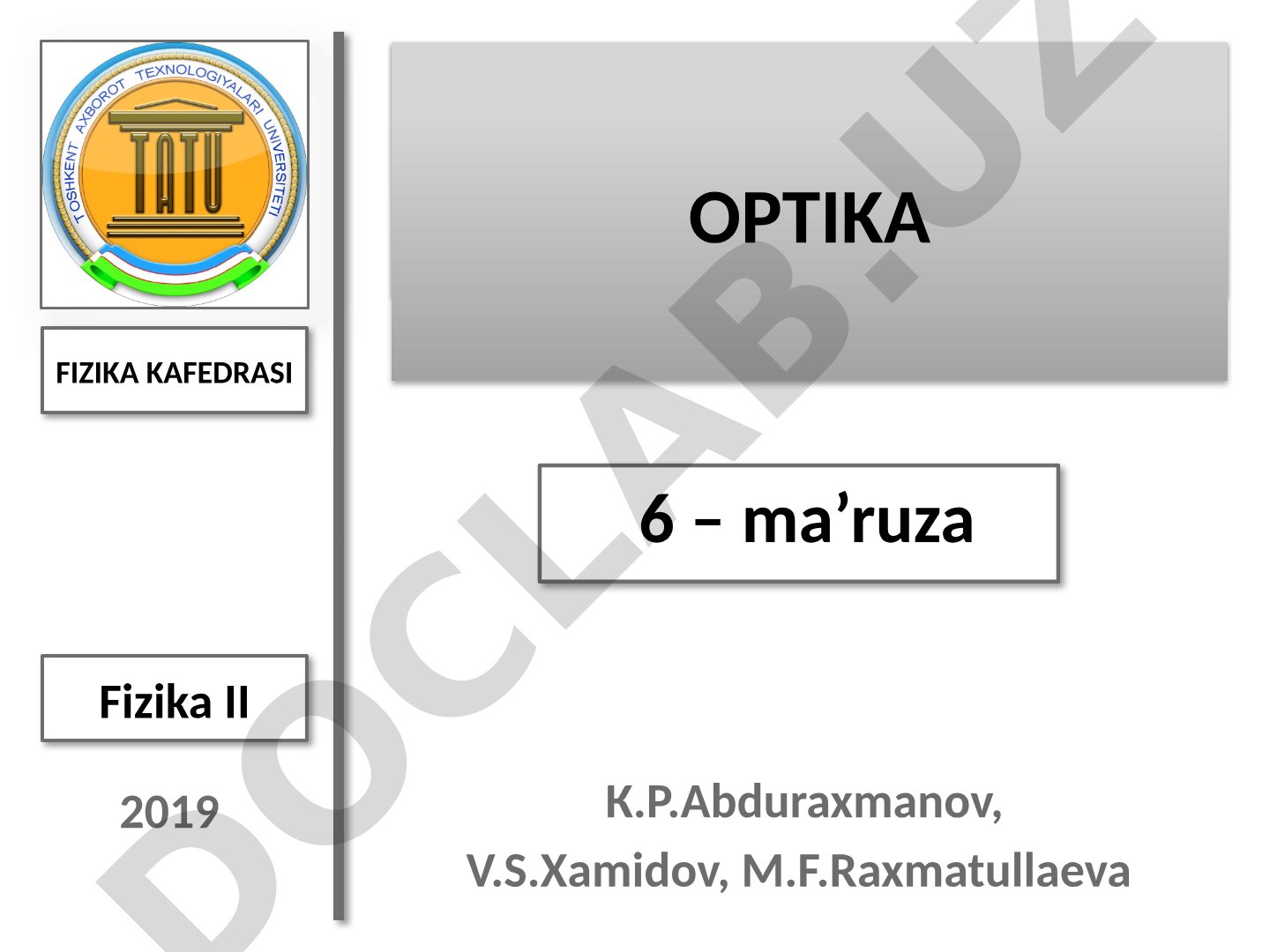Yorug‘likning elektromagnit to‘lqin nazariyasi