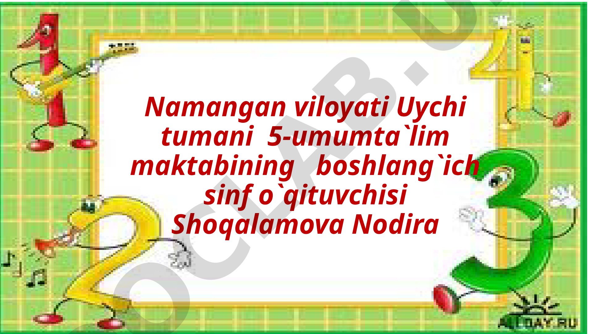 YUZA O`LCHOV BIRLIKLARI