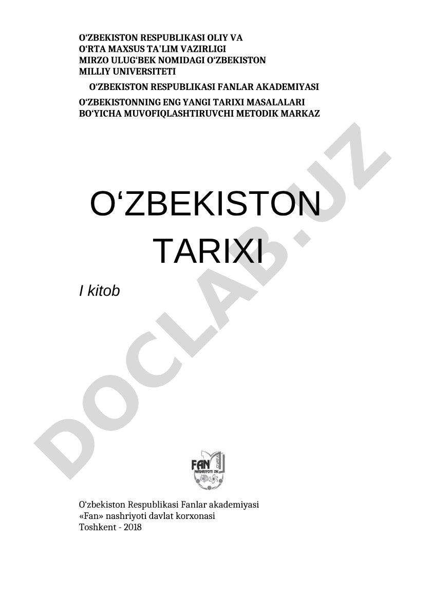 O‘zbekiston tarixi
