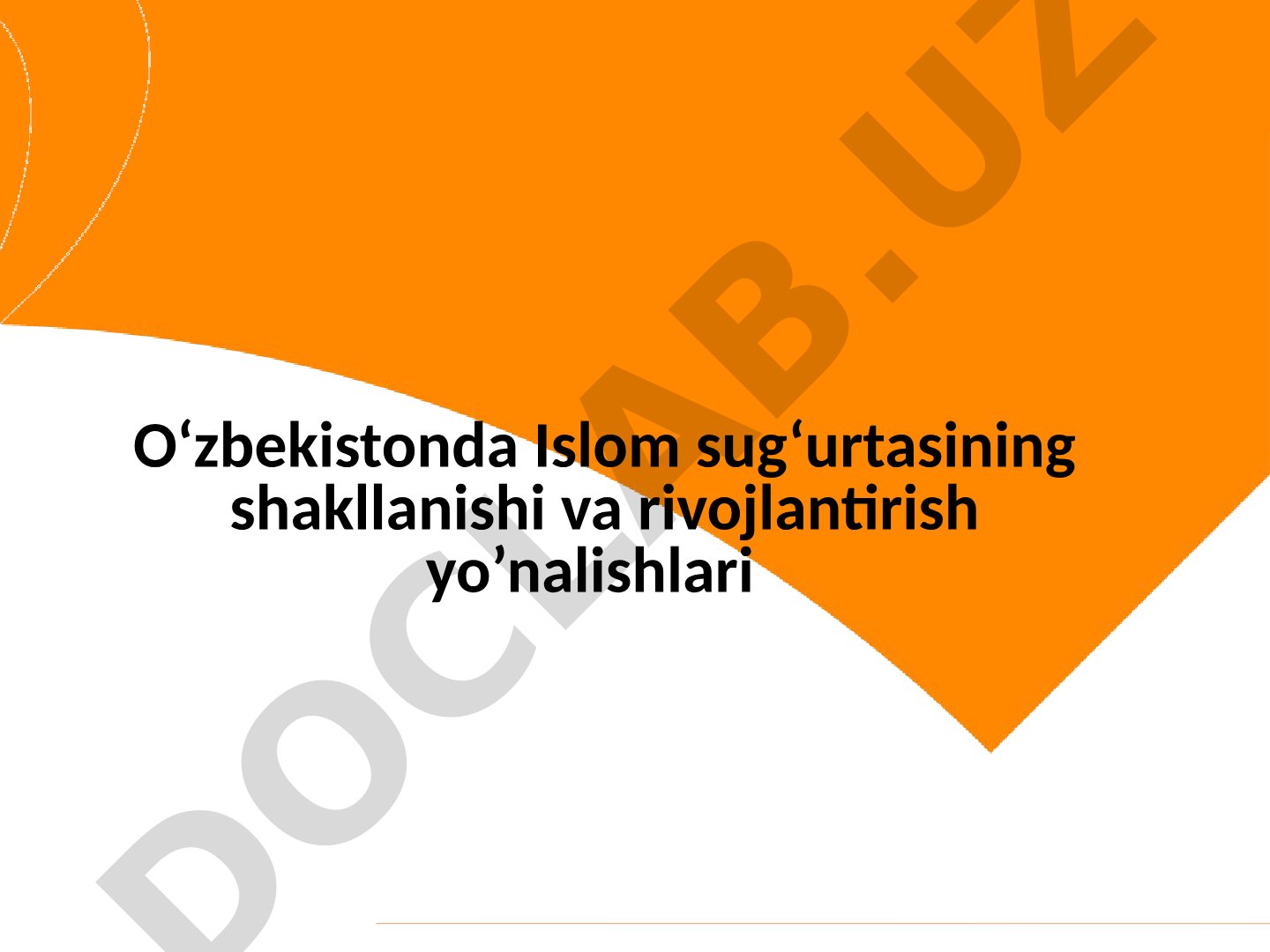O‘zbekistonda Islom sug‘urtasining shakllanishi va rivojlantirish yo’nalishlari