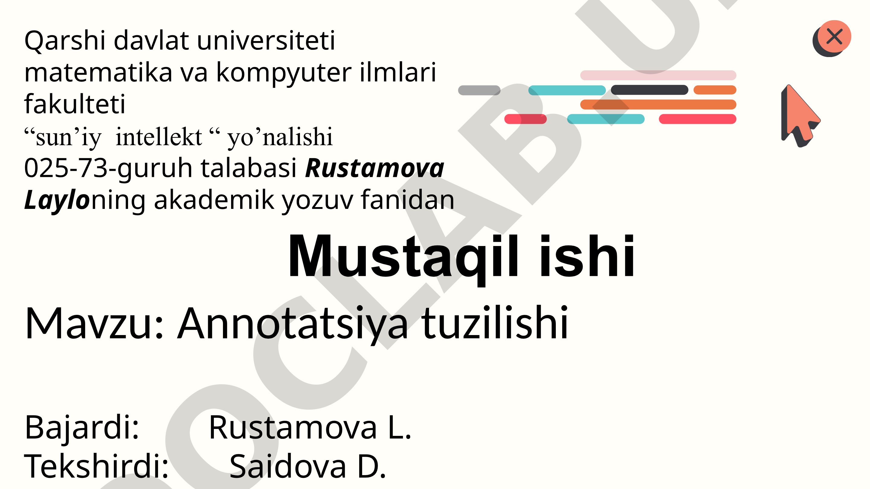 Annotatsiya tuzilishi, asosiy elementlari, xulosalar va keng tarqalgan xatoliklar haqida