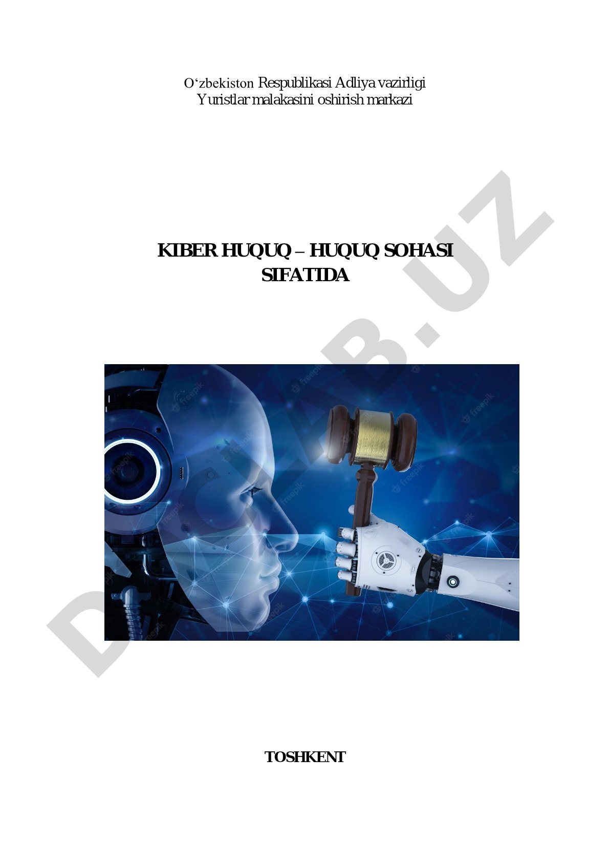Kiber huquq – huquq sohasi sifatida