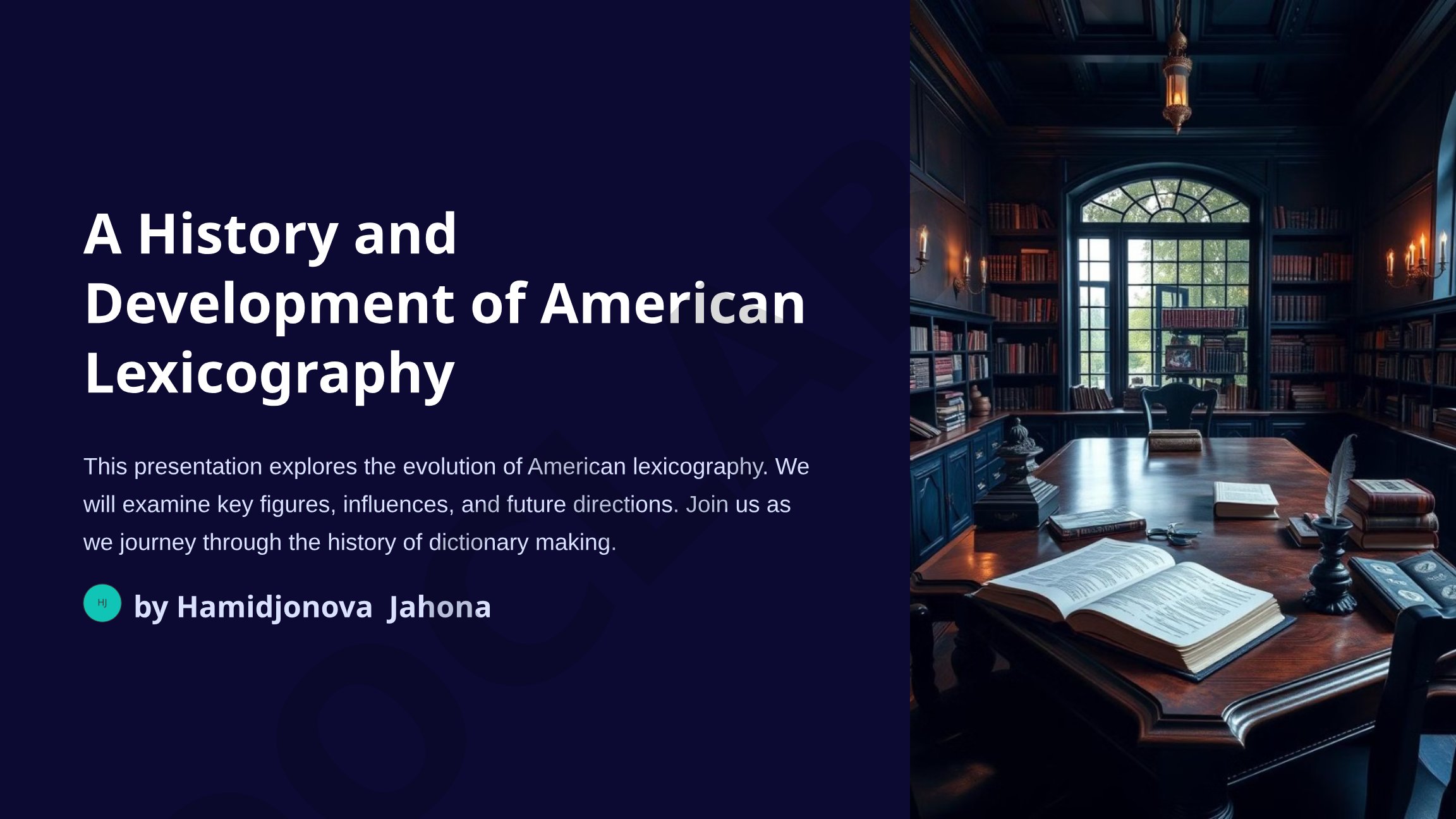 A History and Development of American Lexicography