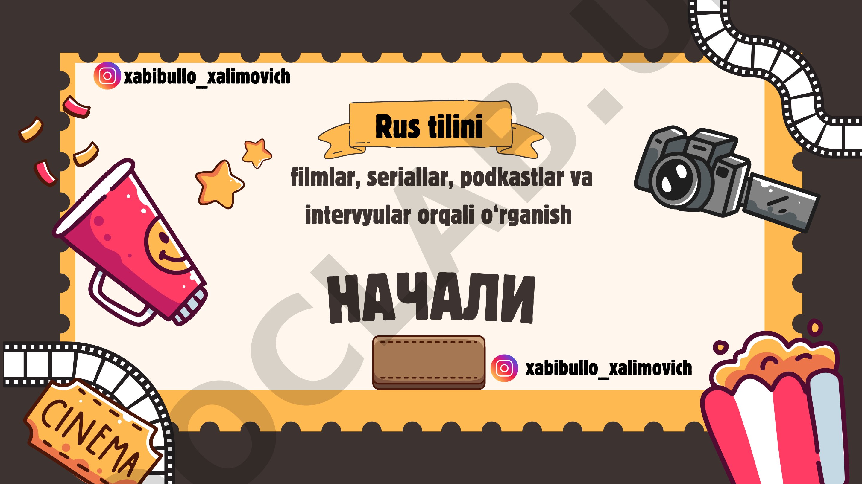 Filmlar, seriallar va podkastlar orqali rus tilini o‘rganish