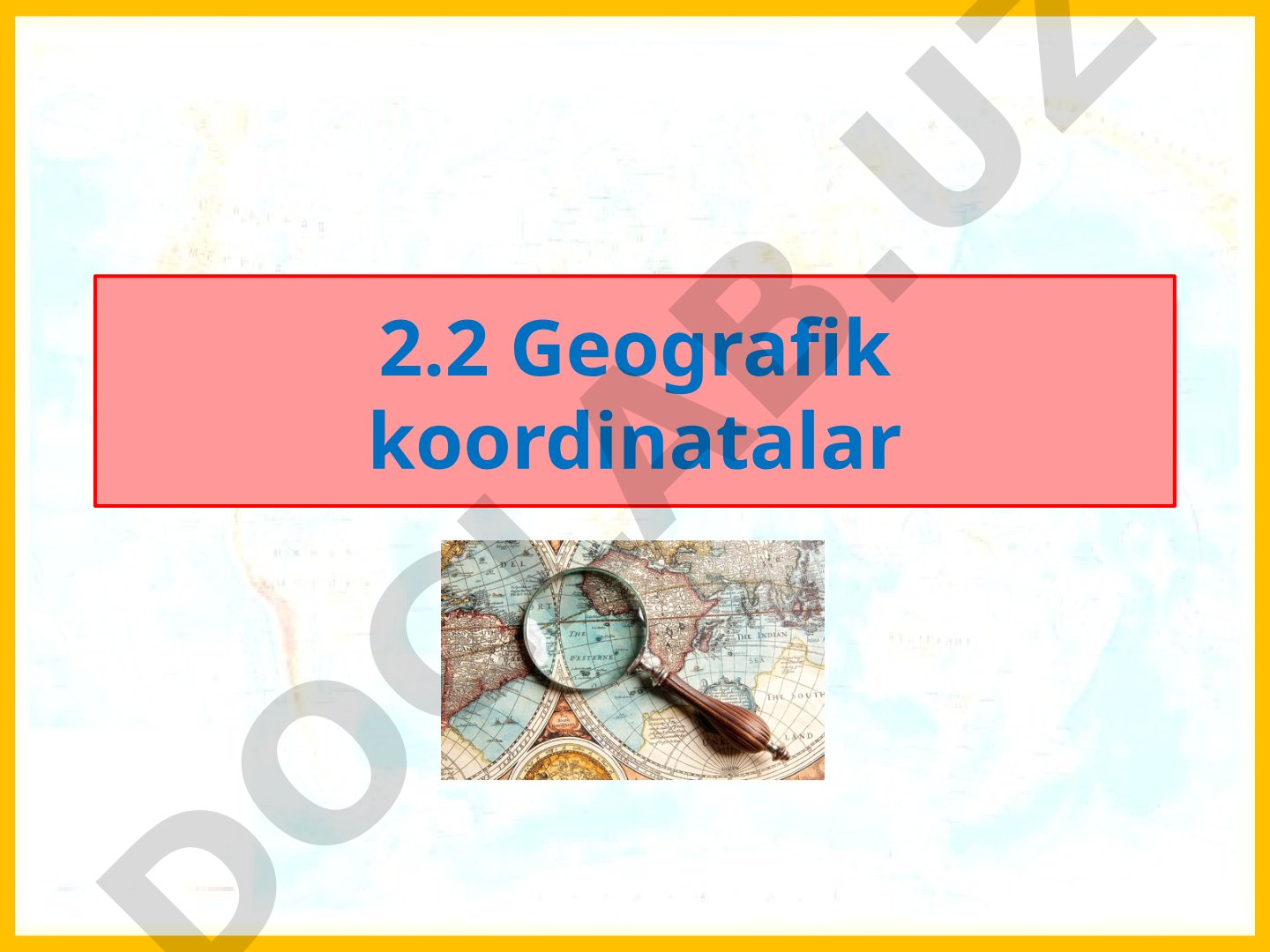 Geografik koordinatalar