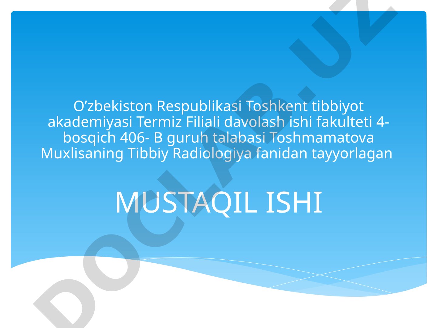 BOSHMIYA TRAVMALARI