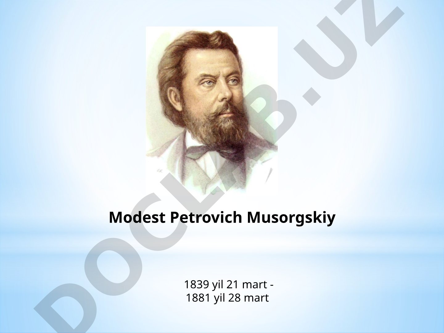 Musorgskiyning hayoti, oilasi va ilk musiqa ta'limi haqida
