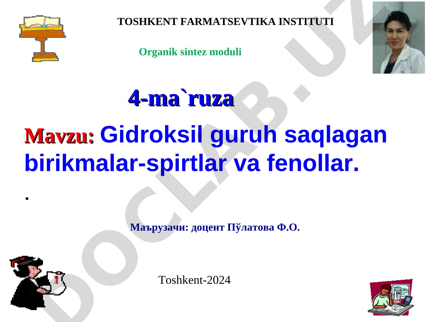 Gidroksil guruh saqlagan birikmalar-spirtlar va fenollar