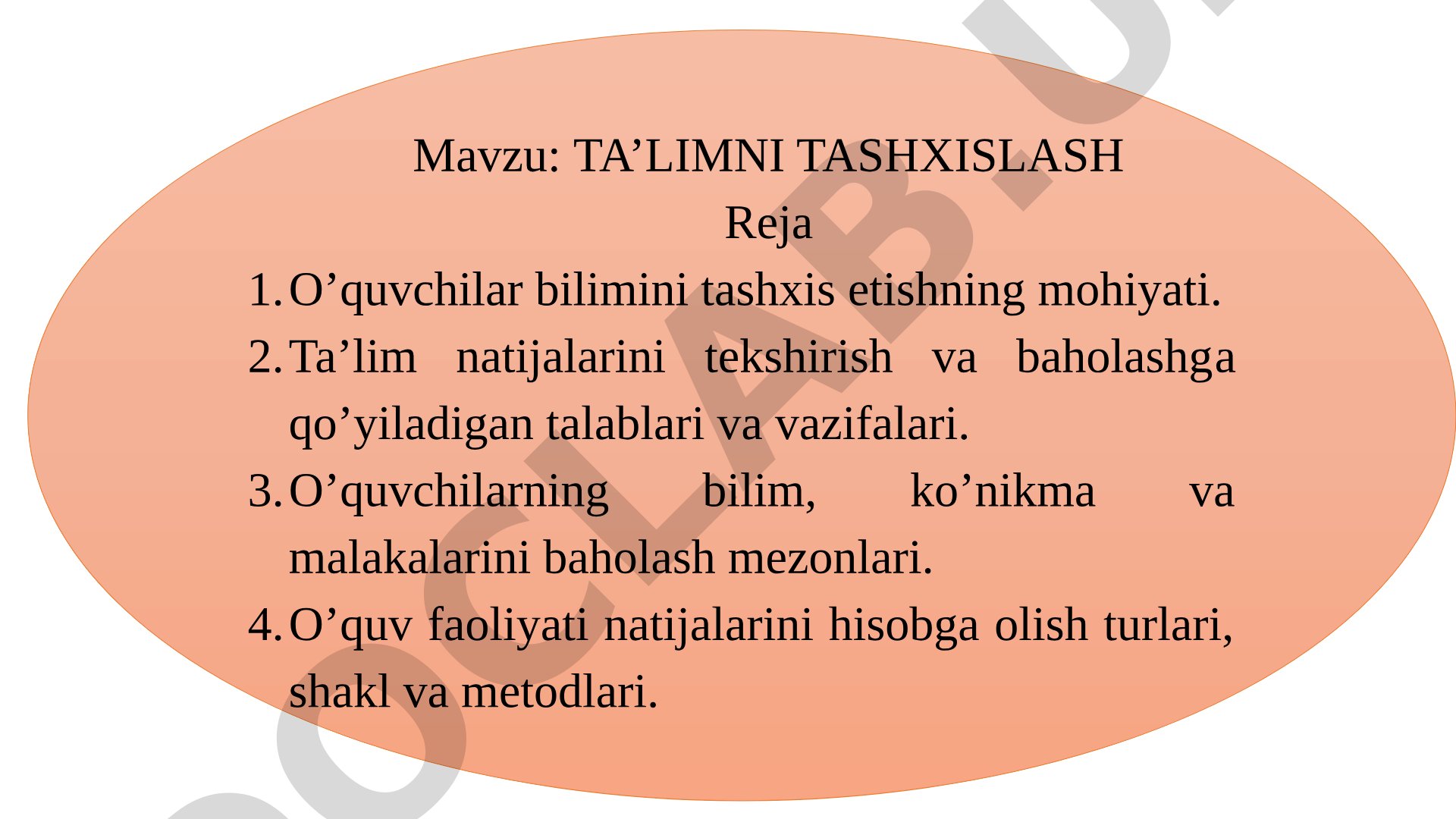 Ta'limni tashxislash