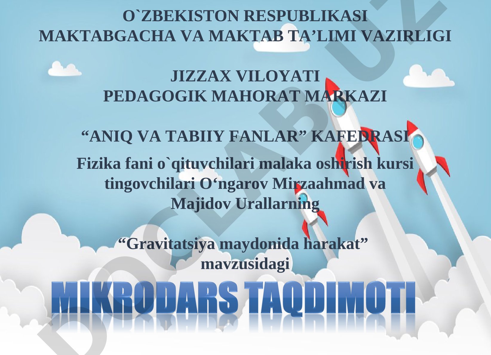 Gravitatsiya maydonida harakat