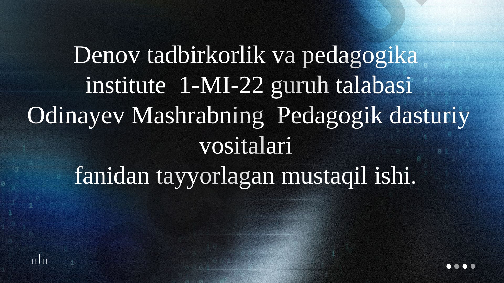 Elektron katalog va ularni yaratish