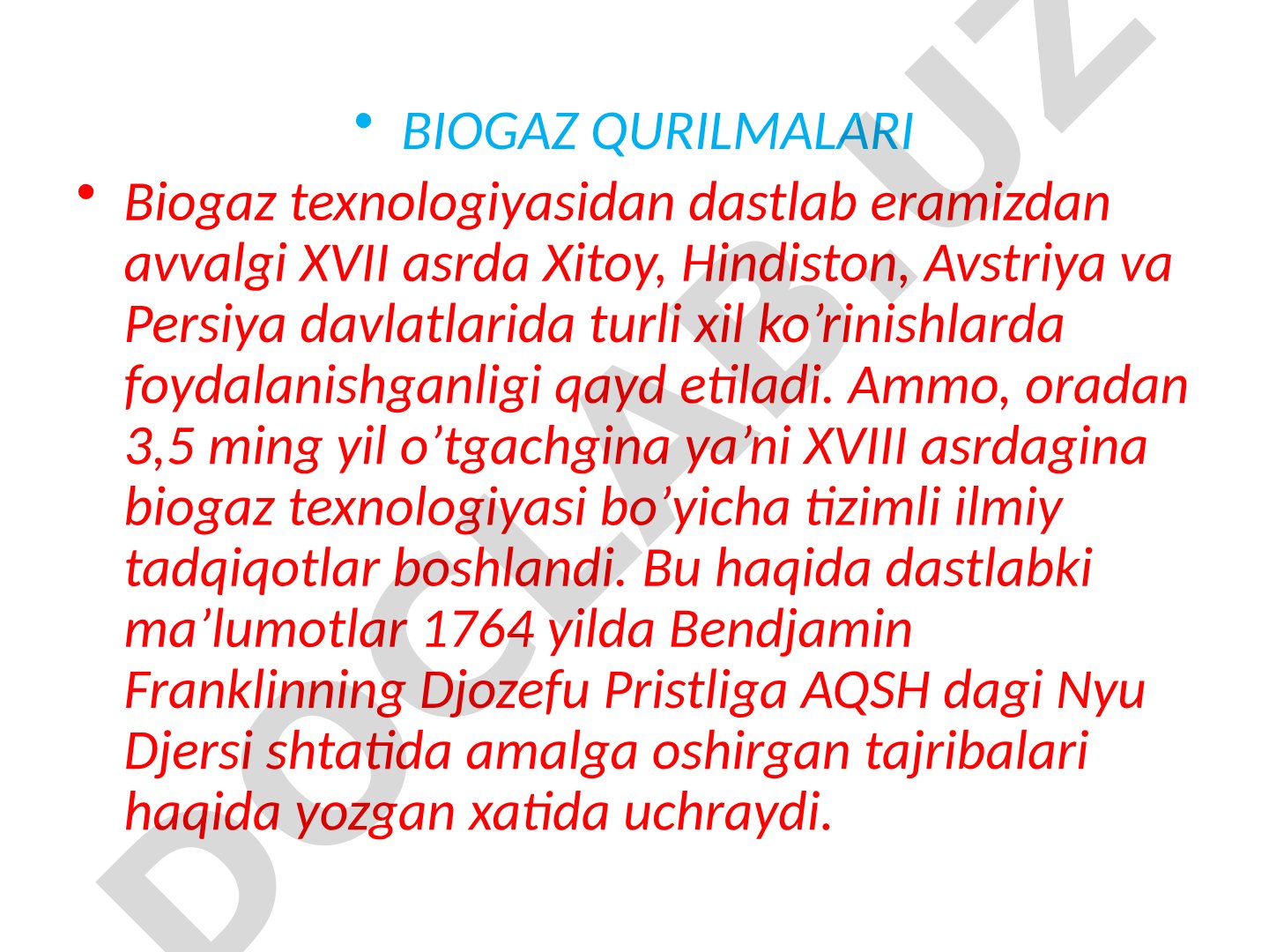 Biogaz qurilmalari