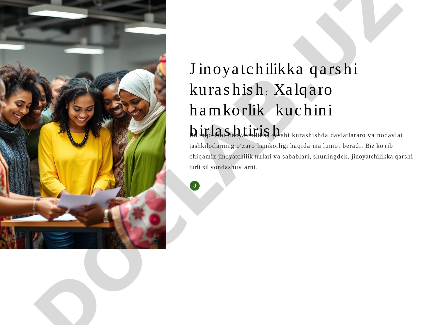 Jinoyatchilikka qarshi kurashish: Xalqaro hamkorlik kuchini birlashtirish