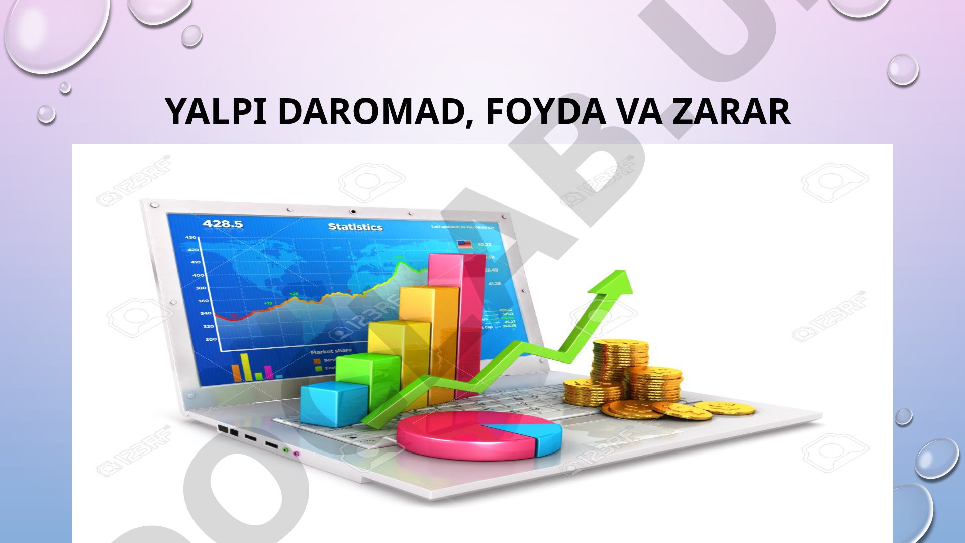 Yalpi daromad, foyda va zarar