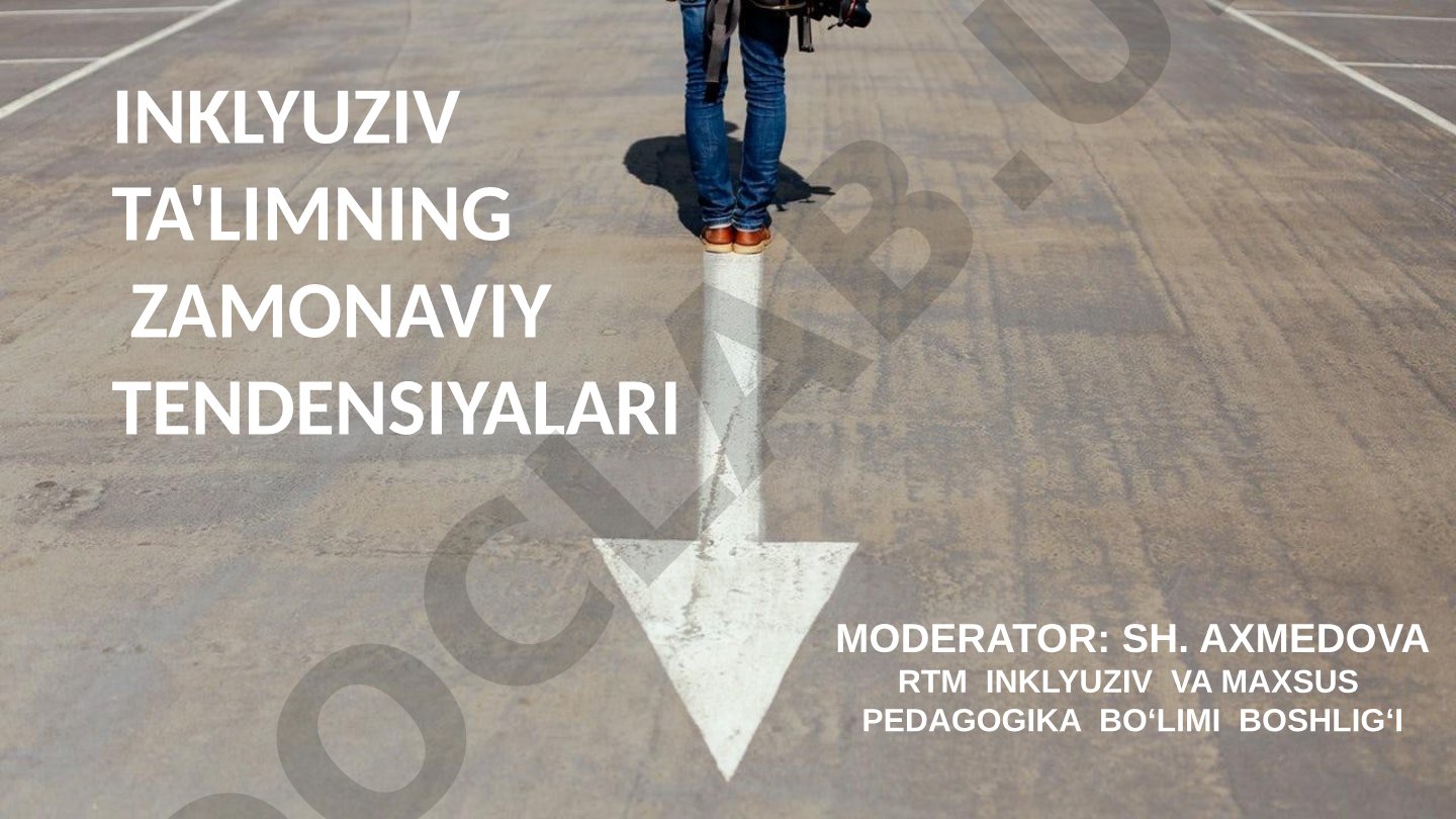 Inklyuziv ta'limning zamonaviy tendensiyalari