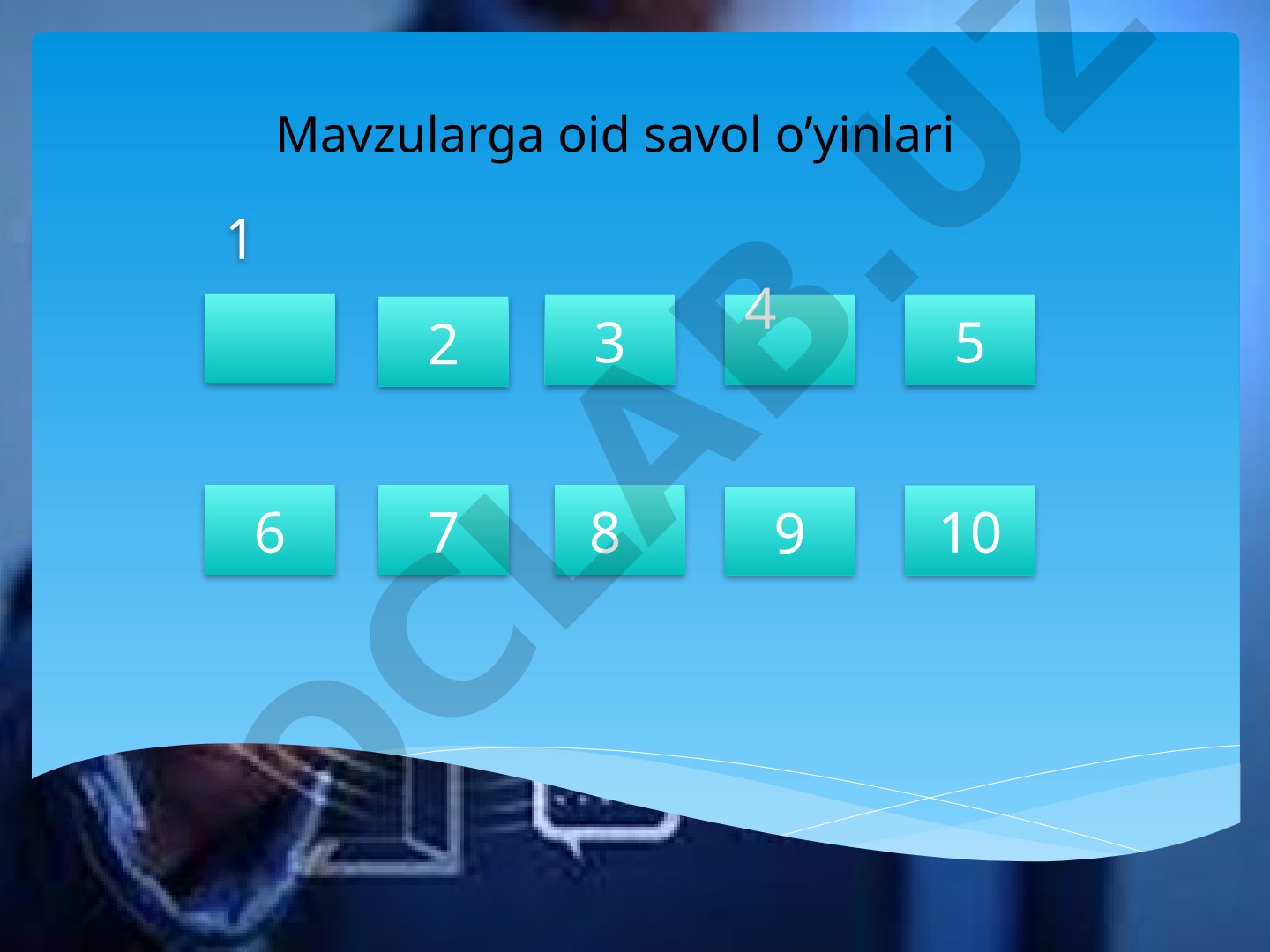 Mavzularga oid savol o’yinlari