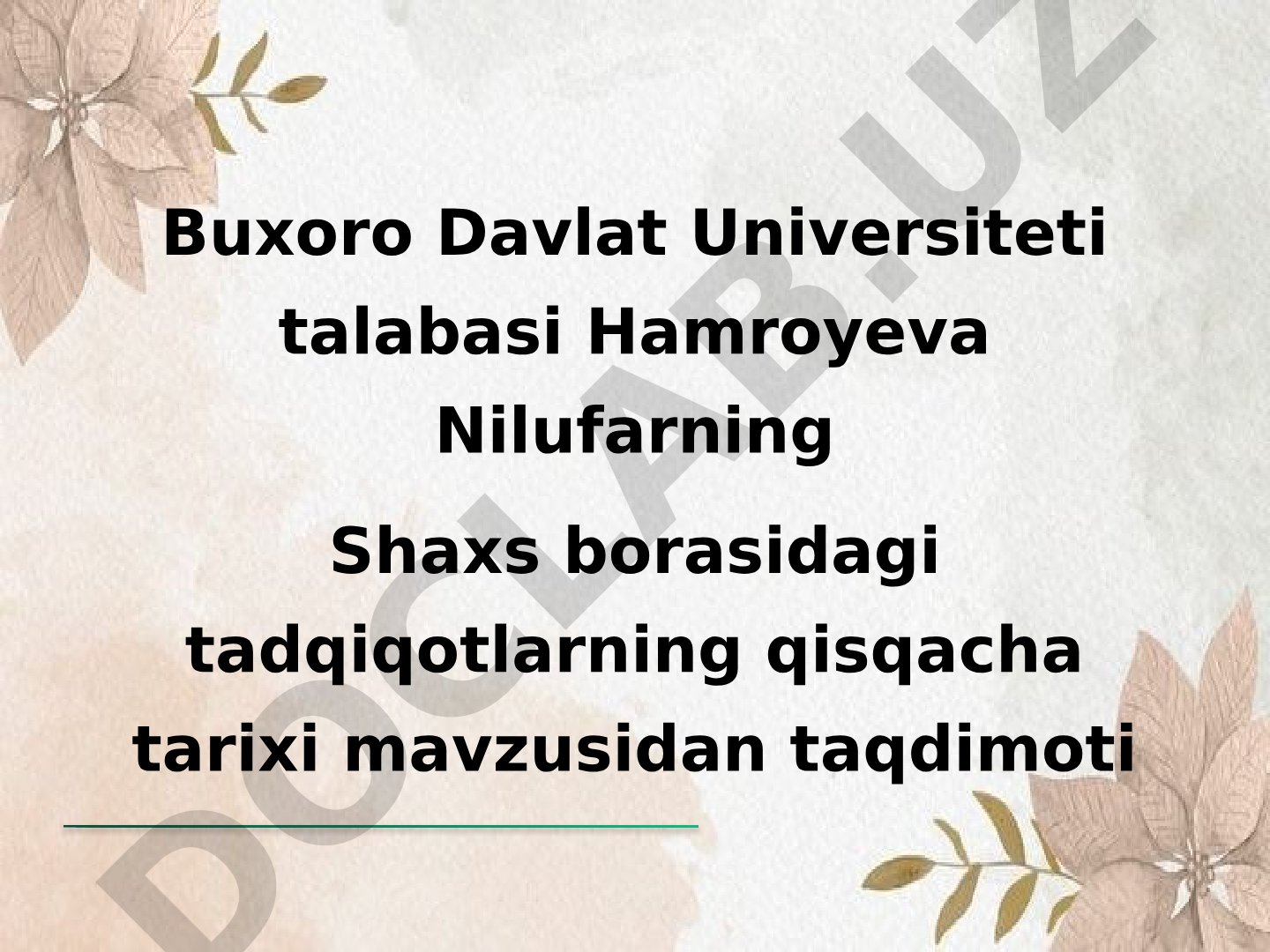 Shaxs borasidagi tadqiqotlarning qisqacha tarixi