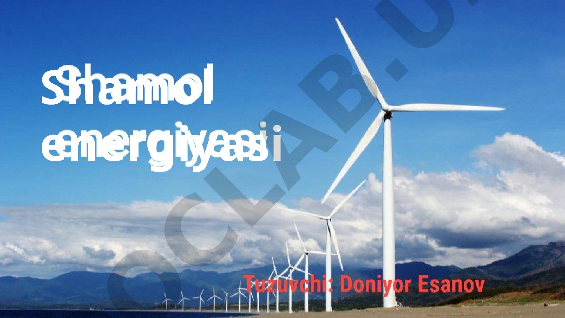 Shamol energiyasi va Global shamol kuni