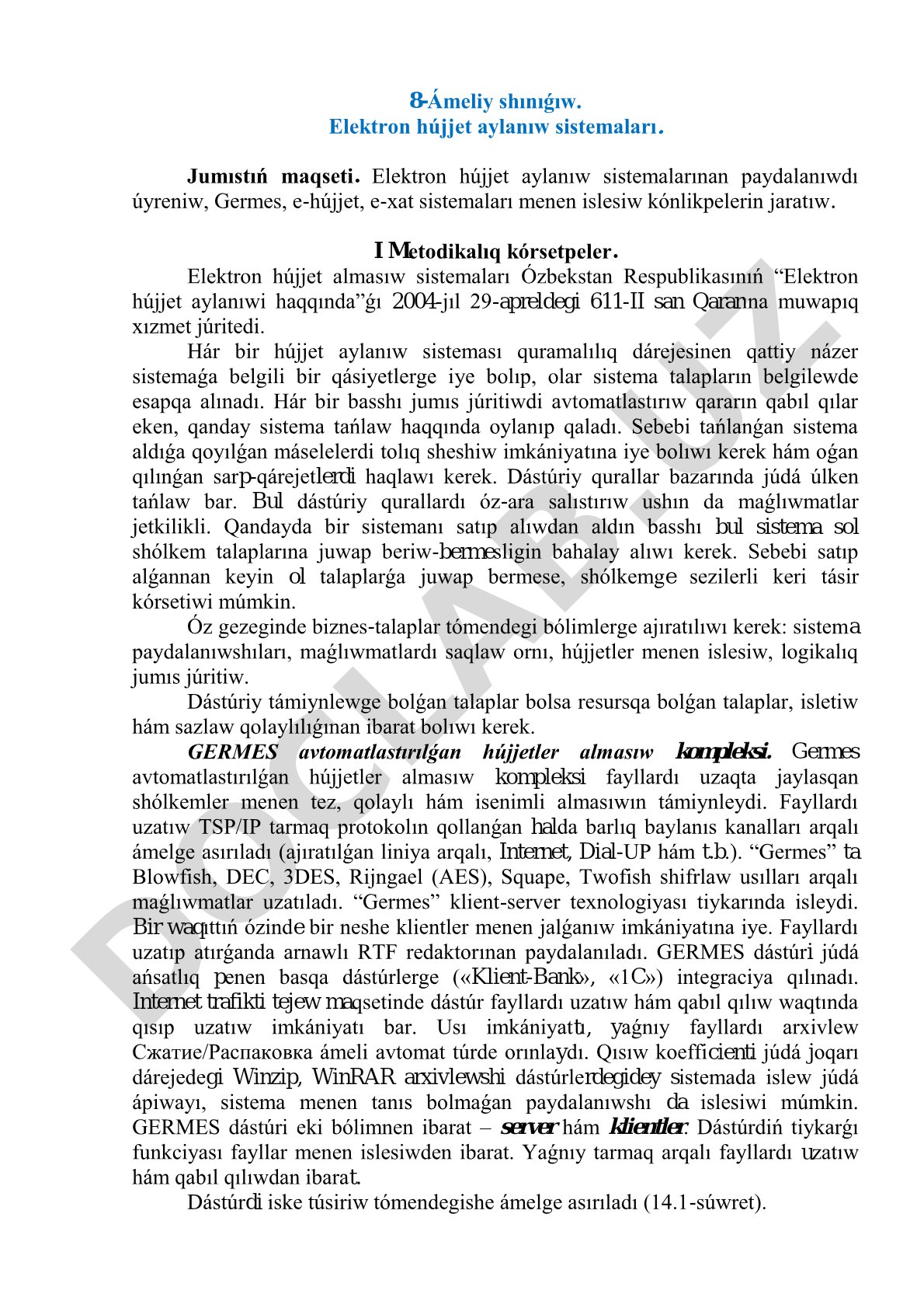 Elektron hújjet aylanıw sistemaları