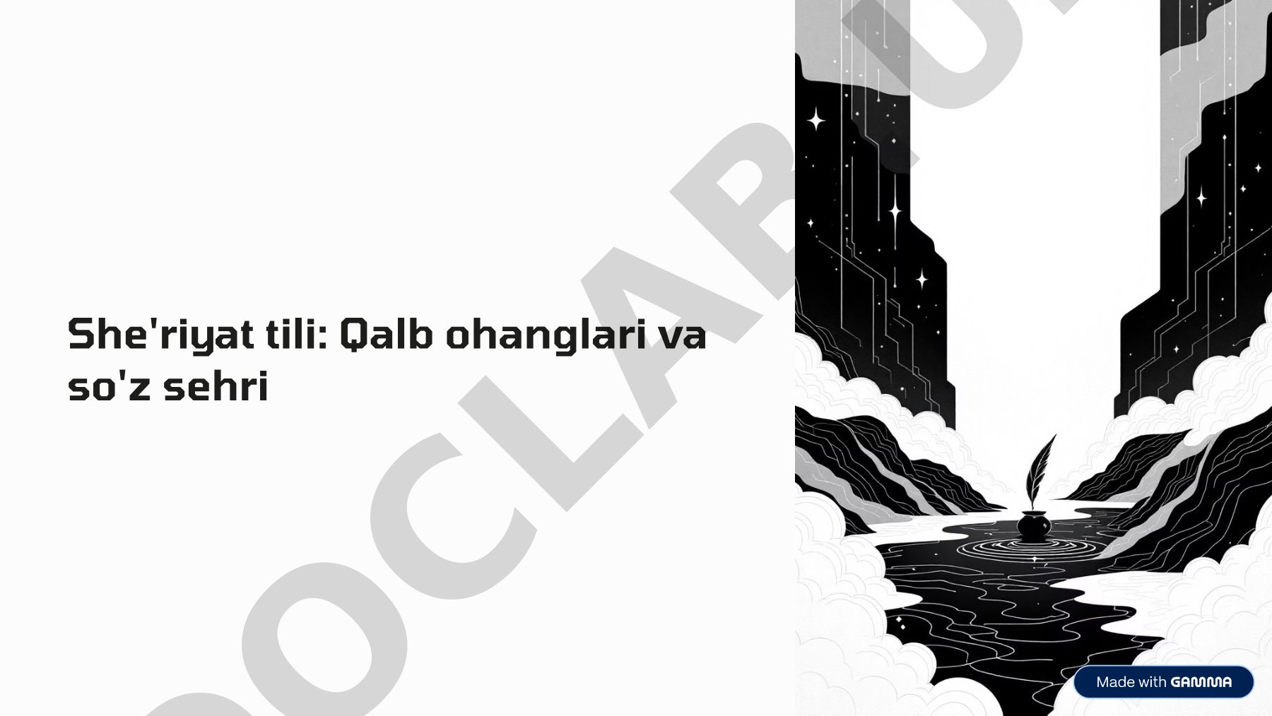 She'riyat tili: Qalb ohanglari va so'z sehri