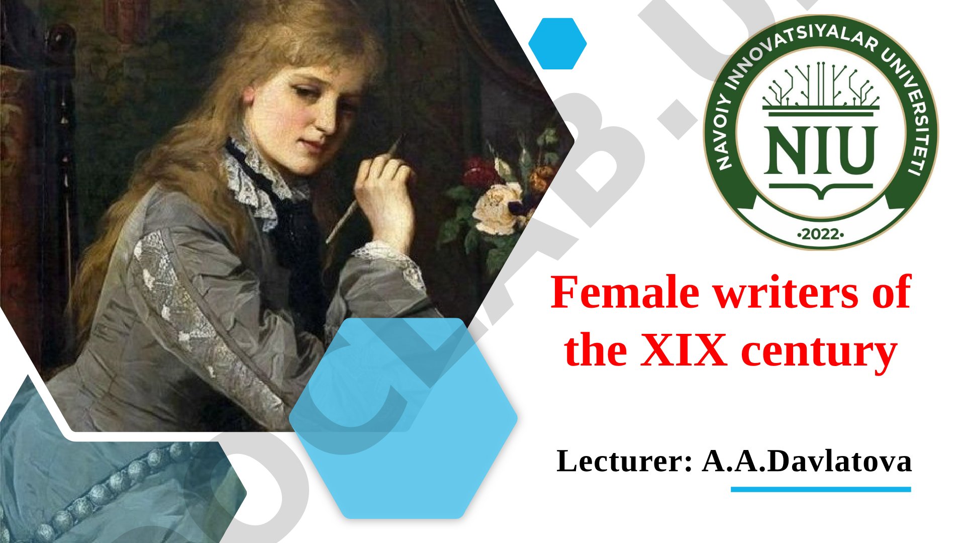 Female writers of the XIX century