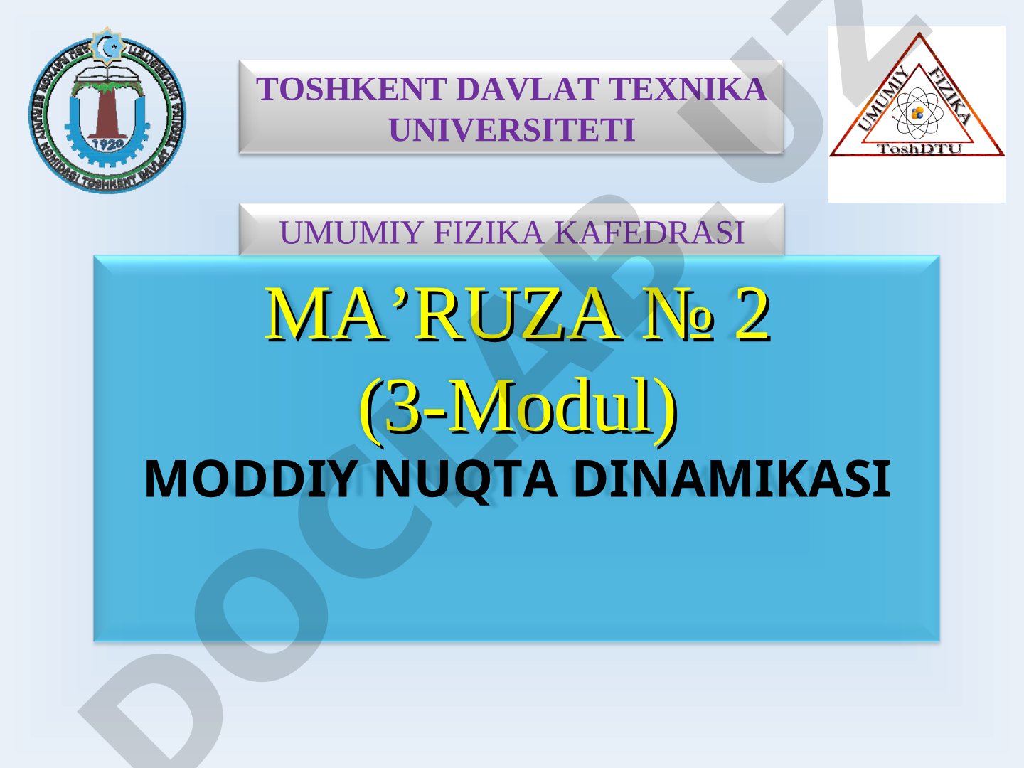 Moddiy nuqta dinamikasi
