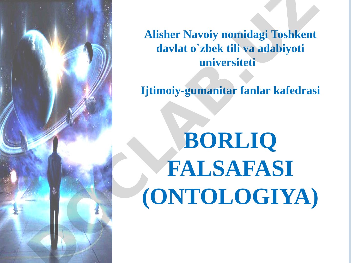 Borliq falsafasi (ontologiya)