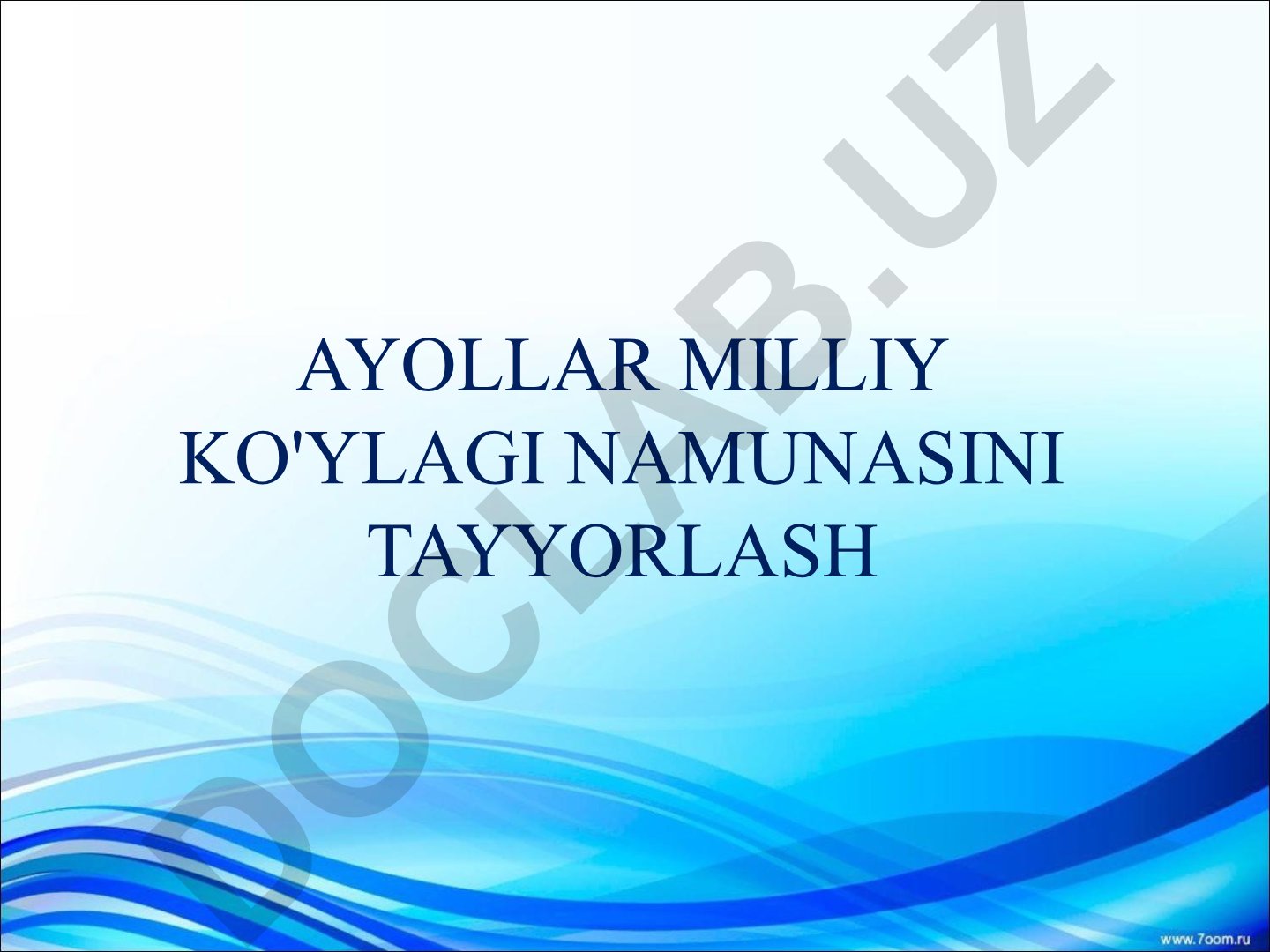 Chechen milliy liboslarini o'rganish va namunaviy ko'ylak tayyorlash