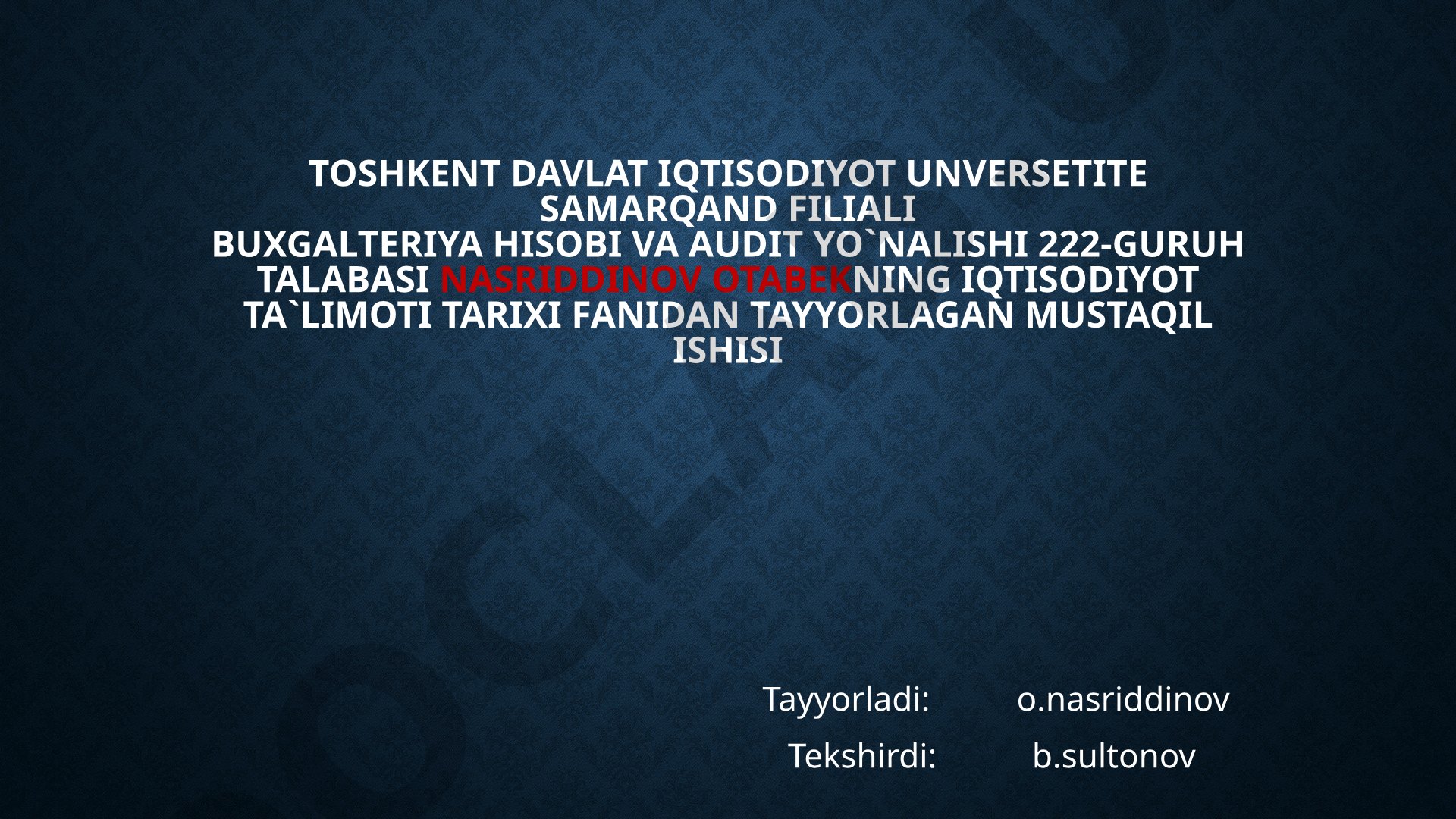 Mukammal bo'lmagan raqobat bozori ta'limotlari