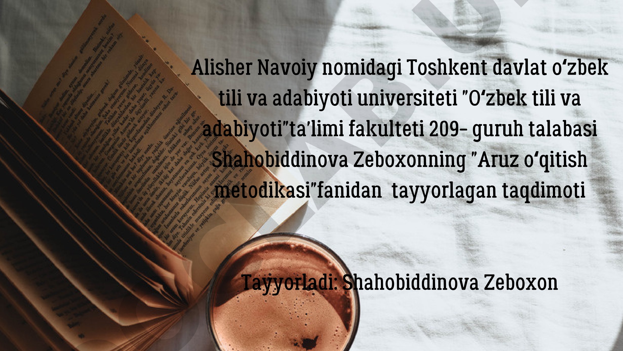 Aruz o‘qitish metodikasi: bo‘g‘in va hijo