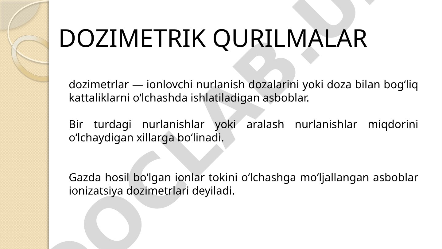 Dozimetrik qurilmalar