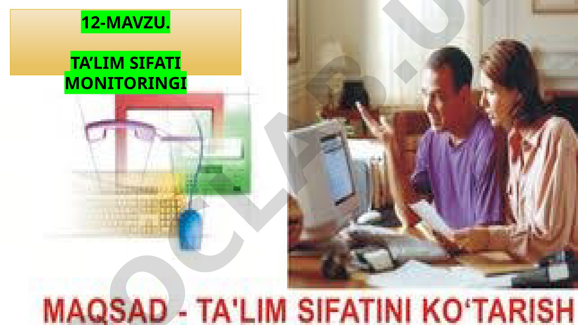 Ta'lim sifati monitoringi