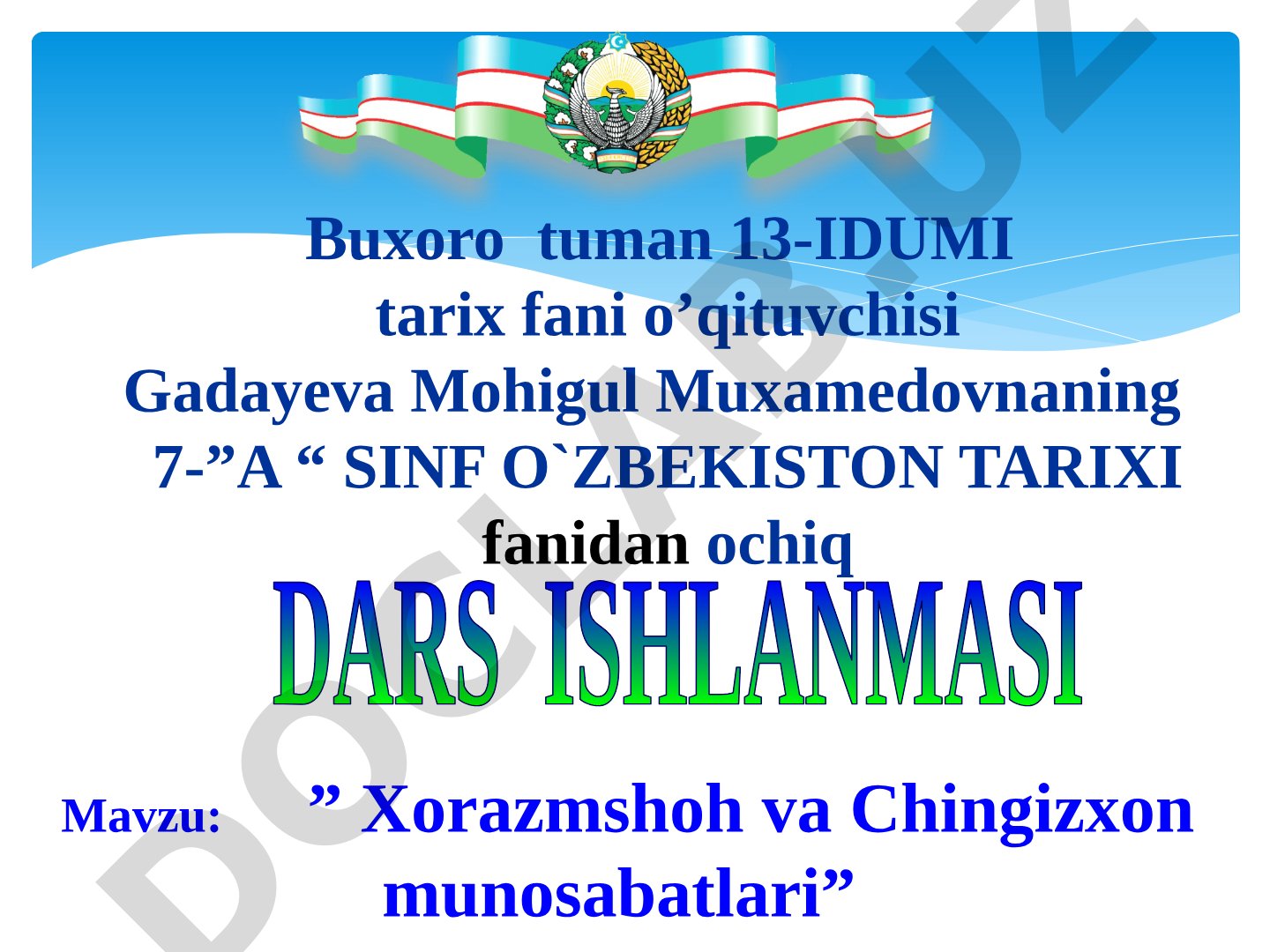 Xorazmshoh va Chingizxon munosabatlari