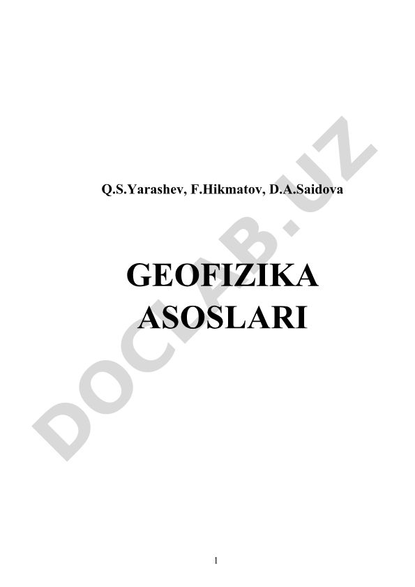 Geofizika asoslari