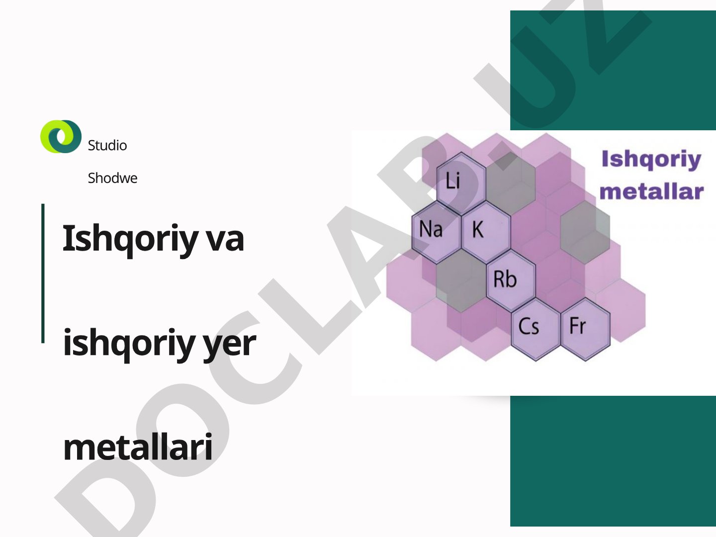 Ishqoriy va ishqoriy yer metallari