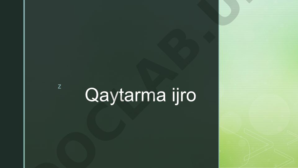 Ijro varaqasi va ijro jarayoni