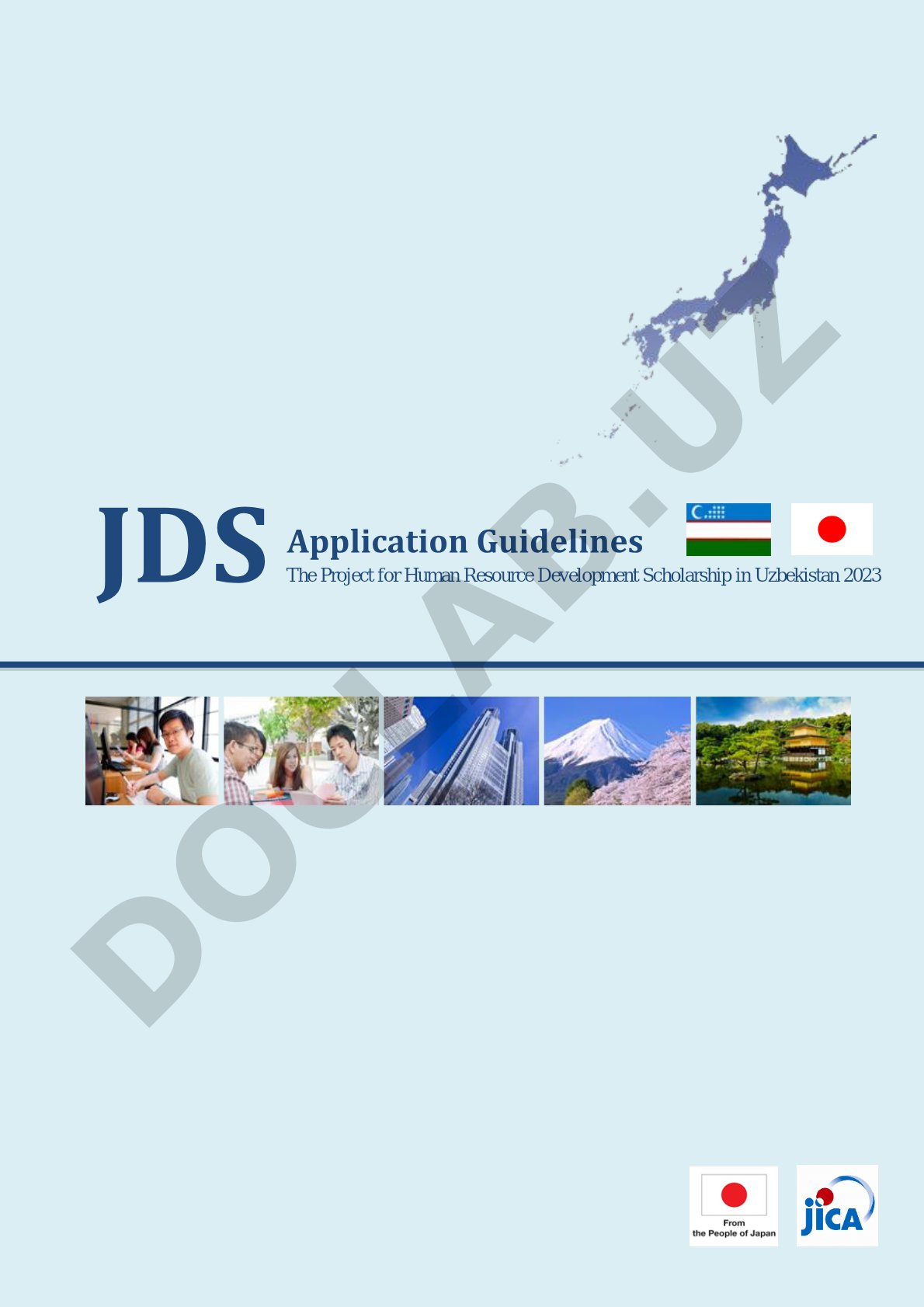 JDS Project for Human Resource Development Scholarship in Uzbekistan 2023 Application Guidelines