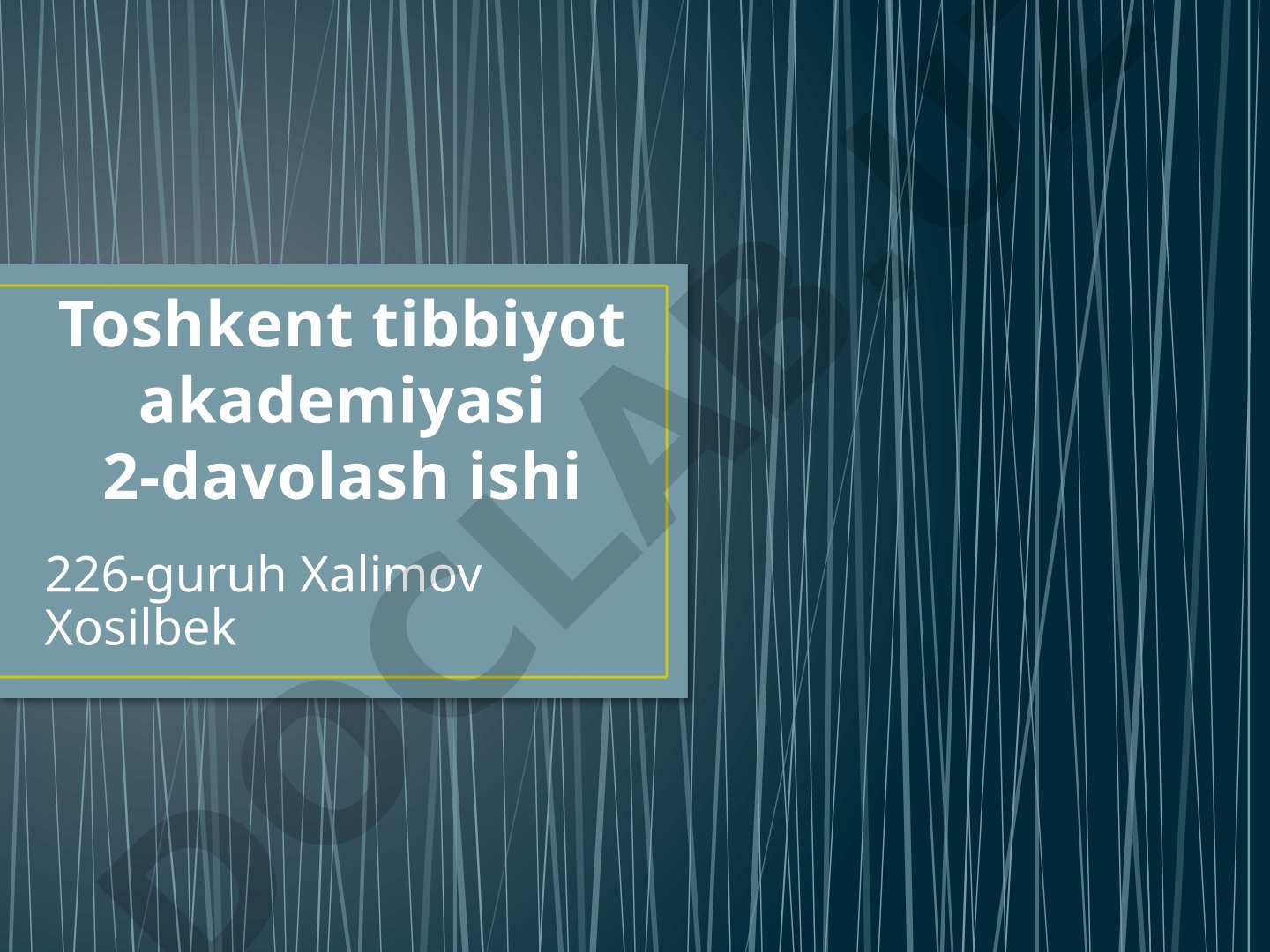 Havo-qon to'sig'ining tuzilishi, vazifalari va patologiyasi