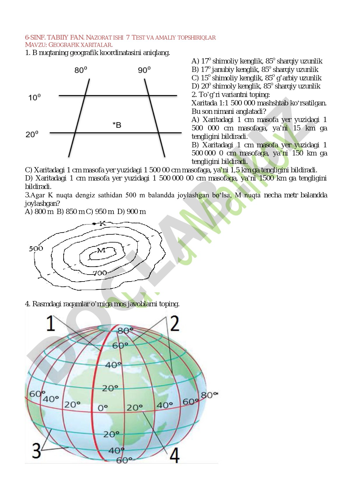 Geografik xaritalar