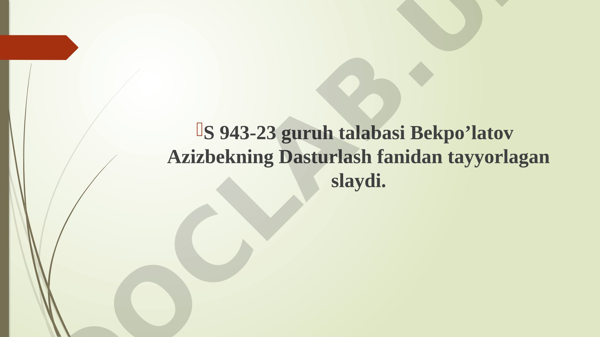 Fayllar bilan ishlash.Matnli fayllar bilan ishlash